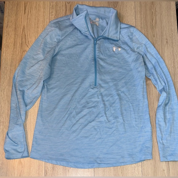 Under Armour Blue Quarter zip sweater Sweatshirt - Picture 1 of 3